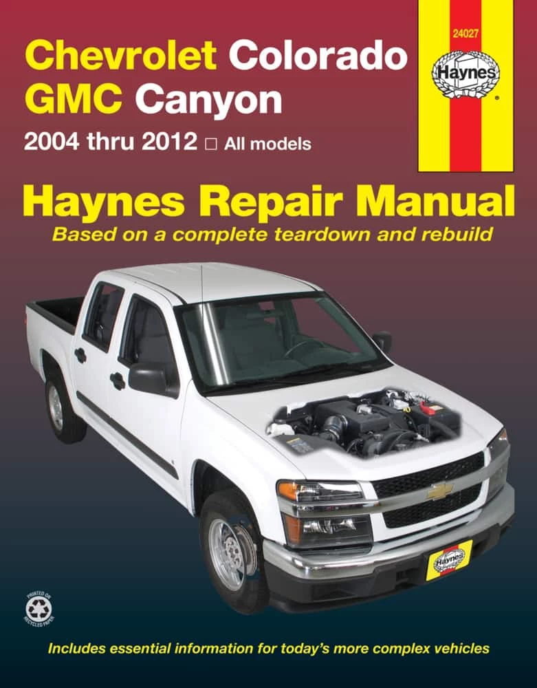 Haynes Chevrolet Colorado Repair Manual, 24027, 2004-2012 3 Haynes Chevrolet Colorado Repair Manual, 24027, 2004-2012