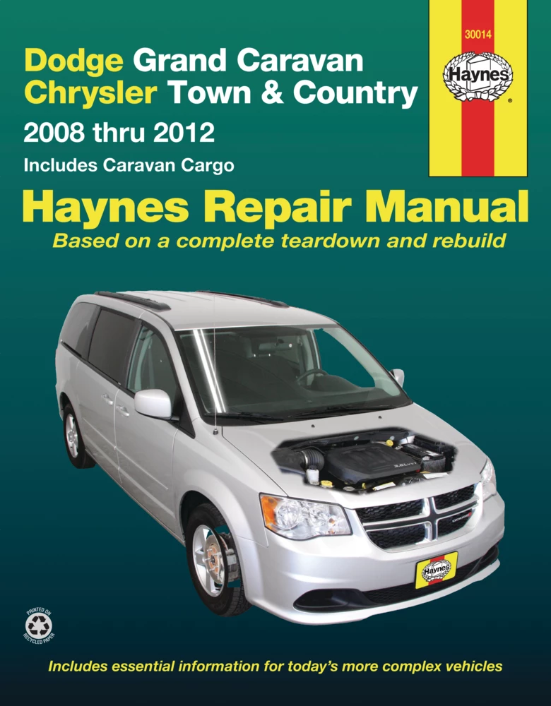 Haynes Repair Manual, Dodge Grand Caravan, Chrysler Town And Country, 2008-2012 3 Haynes Repair Manual, Dodge Grand Caravan, Chrysler Town And Country, 2008-2012