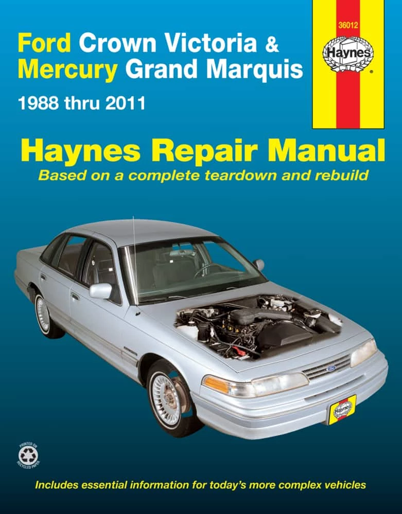 Haynes Ford Crown Victoria & Mercury Grand Marquis Repair Manual, 36012, 1988-2006 3 Haynes Ford Crown Victoria & Mercury Grand Marquis Repair Manual, 36012, 1988-2006