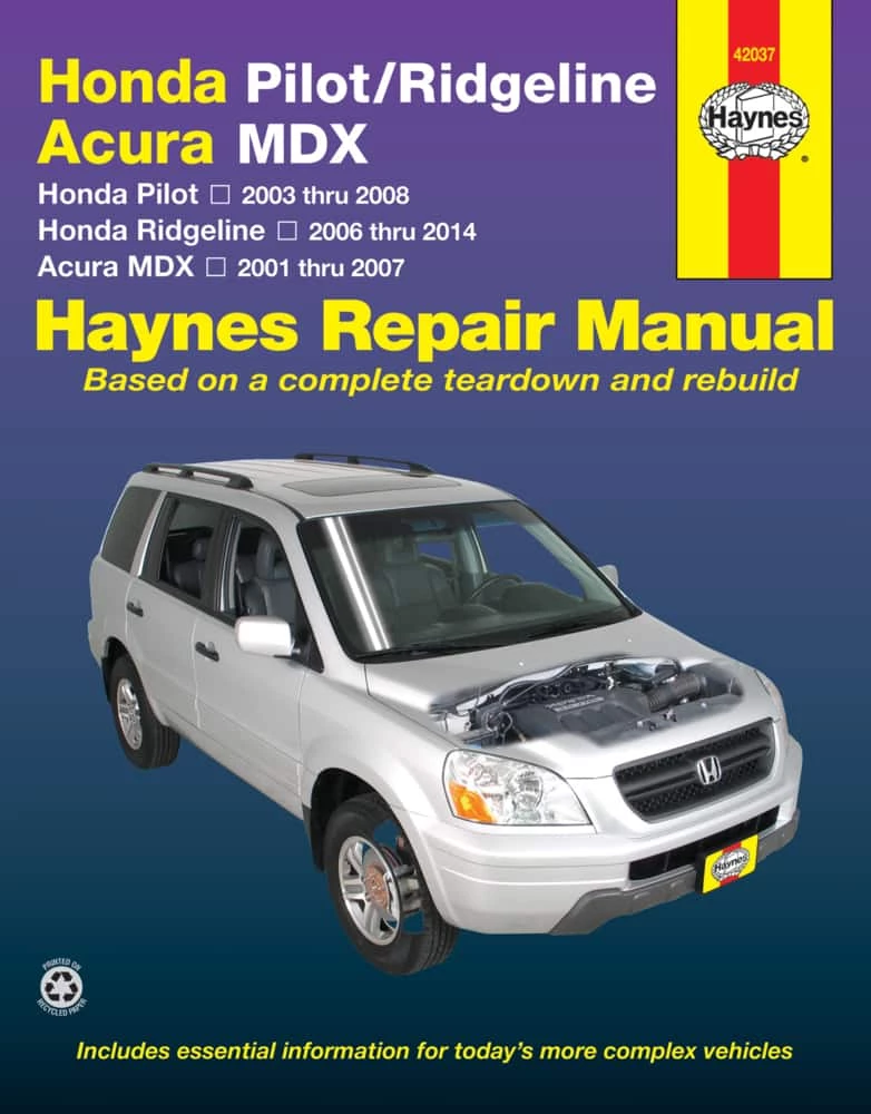 Haynes Honda Pilot Repair Manual, 42037, 2003-2007 4 Haynes Honda Pilot Repair Manual, 42037, 2003-2007 - Image 2