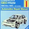 Haynes Automotive Manual, 92036 -NGK shop 92036 to corolla geo chev prizm 93 02 8dcc5166 3b8f 4d00 9075 0d59ab5468bc