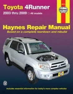 Haynes Repair Manual, Toyota 4Runner 3 Haynes Repair Manual, Toyota 4Runner